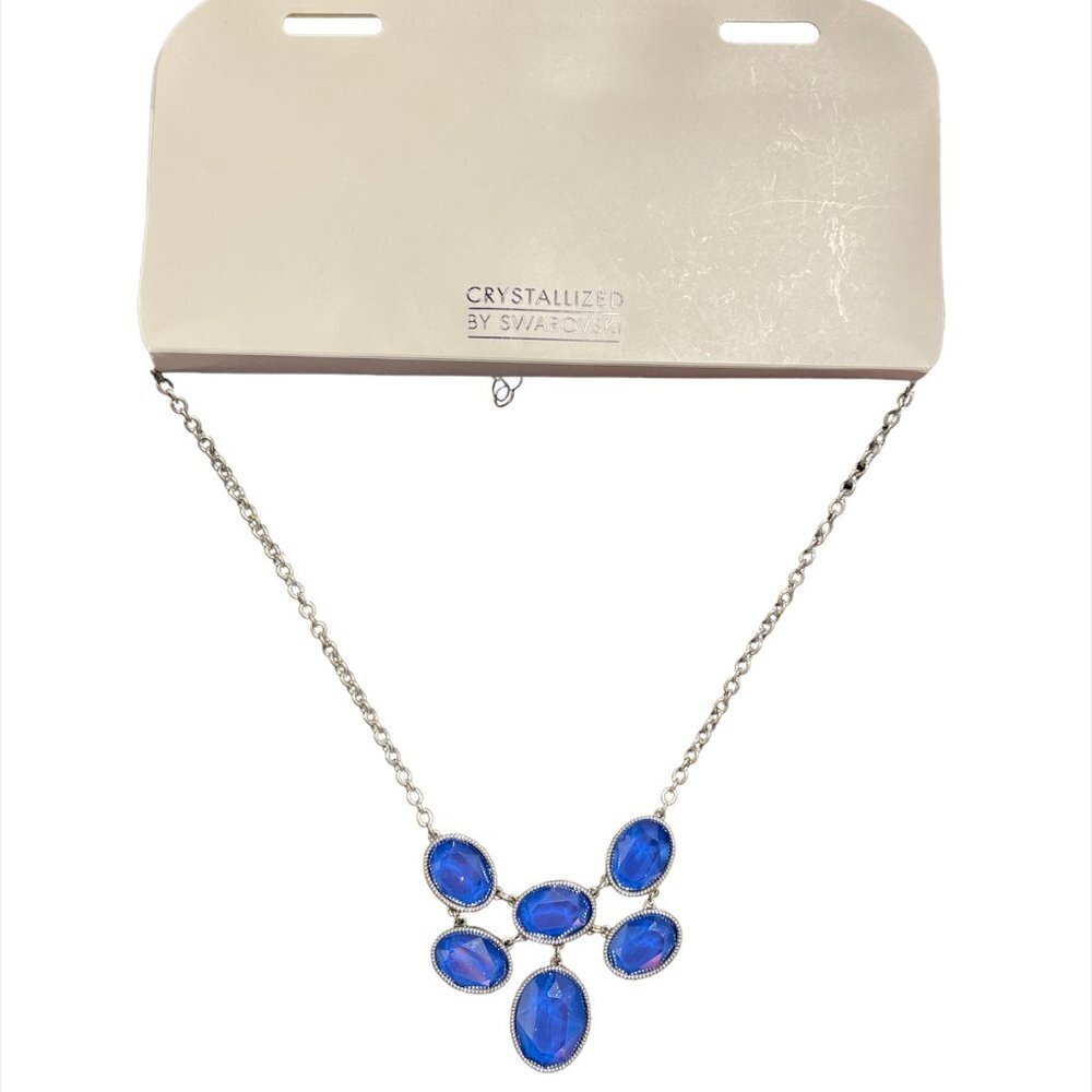 Swarovski Blue and Silver Necklace